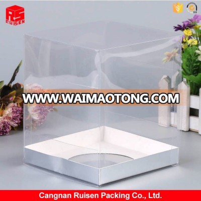 Best prices clear soft smooth surface plastic packaging box with bottom hole