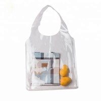 Hot sale pvc shopping bag  waterproof tote bag pvc transparent beach bag