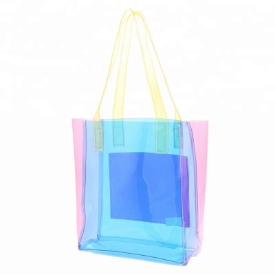 holographic laser shoulder bag hologram handbag pvc hologram tote bag