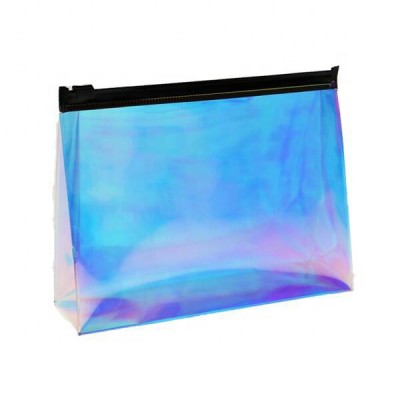 Custom hologram vinyl material laser pvc ziplock holographic bag