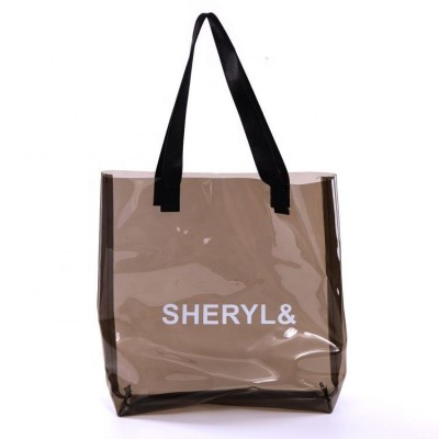 Summer Beach Clear PVC Shoulder Bag DIY Transparent Tote Bag