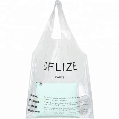 2019 hot sale Tote Jelly Candy transparent plastic PVC hand bag